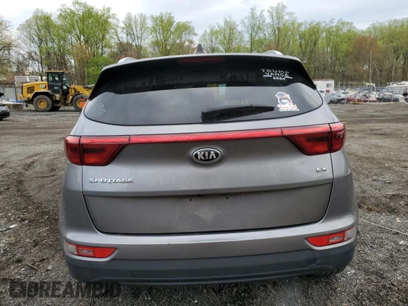 2019 Kia Sportage EX with VIN KNDPNCACXK7542002, listed as a Copart auction lot 53249515 with 110,708 mi miles and Salvage title. Bid and sale history available at DreamBid. Image 6.