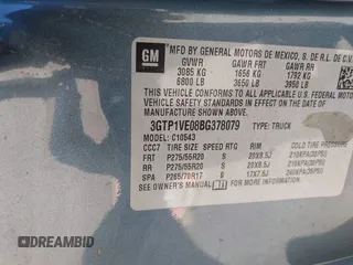 2011 GMC Sierra 1500 SLE z VIN 3GTP1VE08BG378079, wystawiony jako IAAI lot #42098522 z przebiegiem 256 822 mil mil oraz . Historia ofert i sprzedaży dostępna na DreamBid. Obrazek 9.