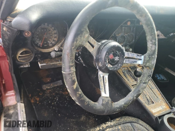 1976 Chevrolet Corvette with VIN 1Z37L6S431291, listed as a Copart auction lot 76202464 with Not provided miles and Salvage title. Bid and sale history available at DreamBid. Image 9.