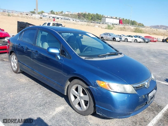 2007 Honda Civic Sdn EX with VIN 2HGFA16867H505753, listed as a IAAI auction lot 41545616 with 170,206 mi miles. Bid and sale history available at carsss.com. Image 1.