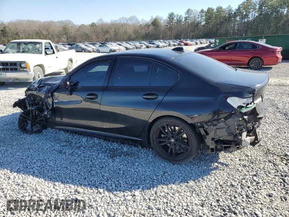 2021 BMW 3 Series 330e with VIN 3MW5P7J03M8B61203, listed as a Copart auction lot 46775885 with 0 mi miles and Salvage Title. Bid and sale history available at carsss.com. Image 2.