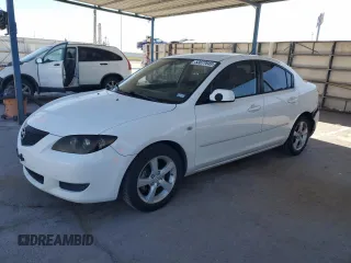 2006 Mazda 3 i with VIN JM1BK12F561464270, listed as a Copart auction lot 53877845 with 201,857 mi miles and Salvage Title. Bid and sale history available at carsss.com. Image 1.