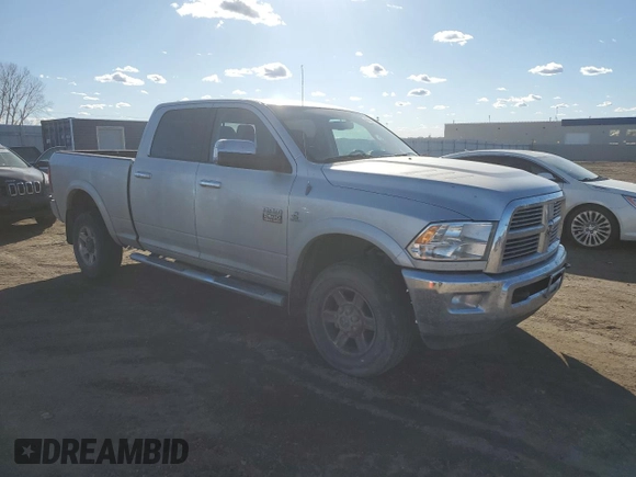 2012 Ram 2500 Laramie with VIN 3C6UD5FL9CG329386, listed as a Copart auction lot 46493155 with 157,958 mi miles and Salvage Title. Bid and sale history available at carsss.com. Image 4.