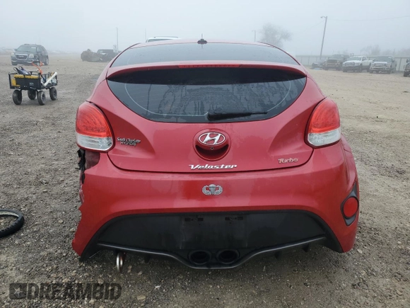 2014 Hyundai Veloster Turbo with VIN KMHTC6AE2EU212265, listed as a Copart auction lot 42782795 with 127,005 mi miles and Salvage Title. Bid and sale history available at carsss.com. Image 6.