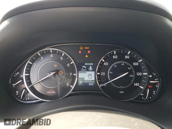 2019 Nissan Armada SL with VIN JN8AY2ND6K9090410, listed as a Copart auction lot 46342825 with 106,930 mi miles and Salvage Title. Bid and sale history available at carsss.com. Image 9.