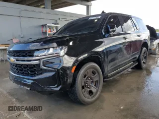 2021 Chevrolet Tahoe Commercial with VIN 1GNSCLED5MR291598, listed as a Copart auction lot 42577355 with 0 mi miles and Non Repairable. Bid and sale history available at carsss.com. Image 1.