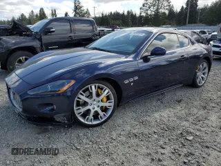 2012 Maserati GranTurismo S with VIN ZAM45KLAXC0063982, listed as a Copart auction lot 58490074 with 25,194 mi miles and Salvage Title. Bid and sale history available at carsss.com. Image 1.