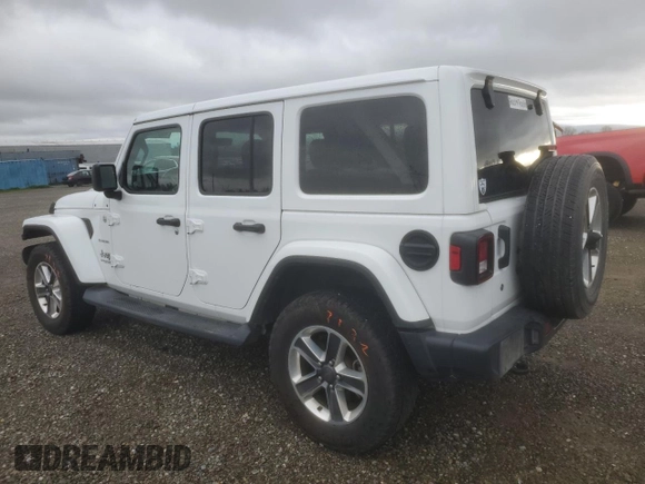2019 Jeep Wrangler Unlimited Sahara with VIN 1C4HJXEG5KW600639, listed as a Copart auction lot 49314565 with 58,637 mi miles and Salvage title. Bid and sale history available at DreamBid. Image 2.