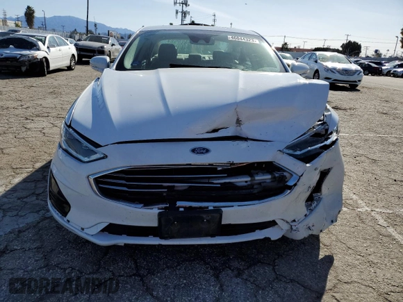 2019 Ford Fusion SEL with VIN 3FA6P0MU6KR235742, listed as a Copart auction lot 46044323 with 61,172 mi miles and . Bid and sale history available at DreamBid. Image 5.