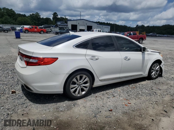 2014 Hyundai Azera with VIN KMHFG4JG3EA348610, listed as a Copart auction lot 61242735 with 190,846 mi miles and Salvage title. Bid and sale history available at DreamBid. Image 3.