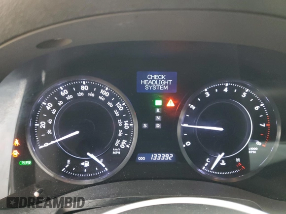 2012 Lexus IS 350 C with VIN JTHFE2C25C2507391, listed as a Copart auction lot 44060525 with 133,392 mi miles and Salvage title. Bid and sale history available at DreamBid. Image 9.