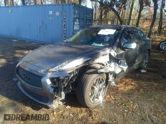 2015 Infiniti Q50 Premium with VIN JN1BV7AR5FM420227, listed as a IAAI auction lot 38428559 with 201,063 mi miles and . Bid and sale history available at DreamBid. Image 6.