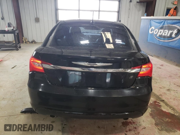 2012 Chrysler 200 S with VIN 1C3CCBHGXCN306300, listed as a Copart auction lot 49127535 with 127,738 mi miles and Salvage Title. Bid and sale history available at carsss.com. Image 6.