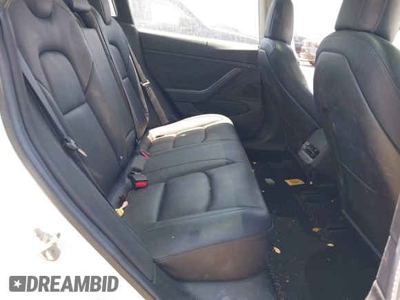 2018 Tesla Model 3 Long Range Battery with VIN 5YJ3E1EAXJF027179, listed as a IAAI auction lot 42059918 with 43,566 mi miles. Bid and sale history available at carsss.com. Image 8.