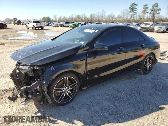 2018 Mercedes-Benz CLA 250 with VIN WDDSJ4EB3JN550732, listed as a Copart auction lot 41481194 with 46,832 mi miles and . Bid and sale history available at DreamBid. Image 1.