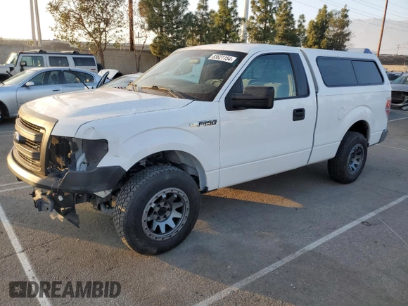 2013 Ford F-150 XL with VIN 1FTMF1CM8DFC21031, listed as a Copart auction lot 83621154 with 83,602 mi miles and Salvage Title. Bid and sale history available at carsss.com. Image 1.