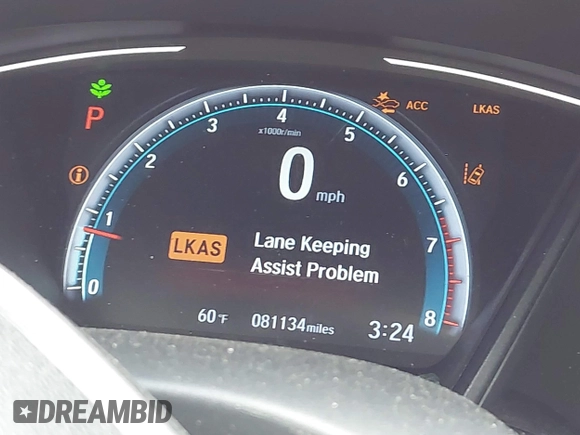 2019 Honda Civic LX with VIN 19XFC2F61KE009471, listed as a IAAI auction lot 42017532 with 81,134 mi miles and . Bid and sale history available at DreamBid. Image 15.