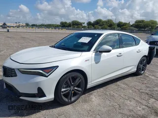 2024 Acura Integra w/A-Spec Package with VIN 19UDE4H32RA025760, listed as a IAAI auction lot 41923473 with 6,448 mi miles and . Bid and sale history available at DreamBid. Image 2.