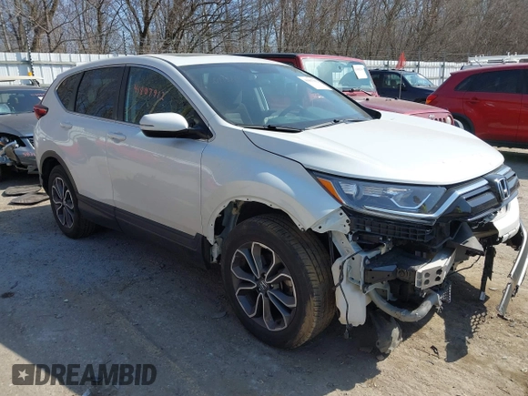 2021 Honda CR-V EX with VIN 7FARW2H57ME016192, listed as a IAAI auction lot 41807912 with 50,391 mi miles. Bid and sale history available at carsss.com. Image 1.