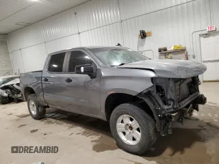 2021 Chevrolet Silverado 1500 LT Trail Boss with VIN 1GCPYFEL6MZ230298, listed as a Copart auction lot 48771285 with 76,370 mi miles and Salvage Title. Bid and sale history available at DreamBid. Image 4.