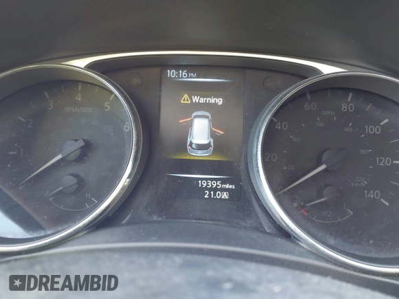 2015 Nissan Rogue S with VIN KNMAT2MT1FP573145, listed as a IAAI auction lot 41473374 with 19,395 mi miles. Bid and sale history available at carsss.com. Image 7.