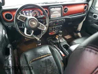 2021 Jeep Wrangler Unlimited Rubicon with VIN 1C4HJXFG0MW521638, listed as a Copart auction lot 48973725 with 41,695 mi miles and Salvage Title. Bid and sale history available at carsss.com. Image 8.