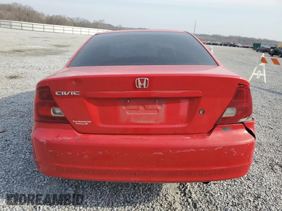 2002 Honda Civic EX with VIN 1HGEM22902L066505, listed as a Copart auction lot 49237775 with 0 mi miles and Salvage Title. Bid and sale history available at carsss.com. Image 6.