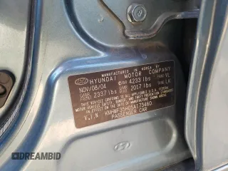 2005 Hyundai Sonata GLS with VIN KMHWF35H05A173460, listed as a Copart auction lot 80047394 with 116,281 mi miles and Salvage Title. Bid and sale history available at carsss.com. Image 12.