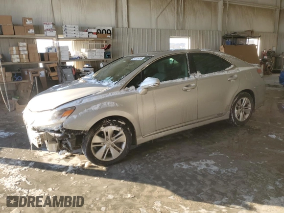 2012 Lexus HS with VIN JTHBB1BA6C2049046, listed as a Copart auction lot 87735755 with 160,539 mi miles and Salvage Title. Bid and sale history available at carsss.com. Image 1.