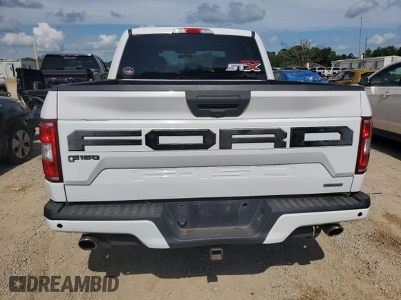 2018 Ford F-150 XL with VIN 1FTEW1CPXJKF27567, listed as a Copart auction lot 63034034 with 125,508 mi miles and Salvage title. Bid and sale history available at DreamBid. Image 6.