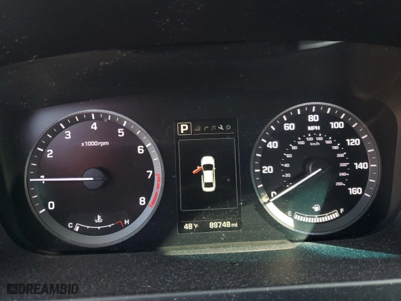 2016 Hyundai Sonata 2.4L Sport with VIN 5NPE34AF1GH355246, listed as a Copart auction lot 50570175 with 89,748 mi miles and Salvage Title. Bid and sale history available at carsss.com. Image 9.