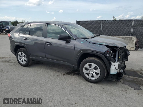 2024 Toyota RAV4 LE with VIN 2T3H1RFV1RC291514, listed as a Copart auction lot 50590825 with 4,868 mi miles and Non Repairable. Bid and sale history available at carsss.com. Image 4.