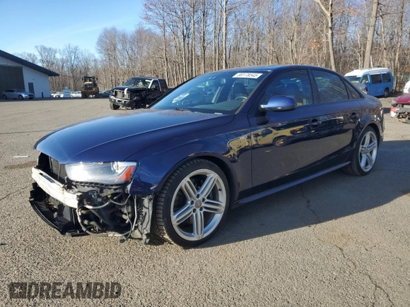 2014 Audi S4 Premium Plus with VIN WAUDGAFL2EA137976, listed as a Copart auction lot 88178545 with 118,180 mi miles and Salvage Title. Bid and sale history available at carsss.com. Image 1.