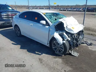2023 Kia Forte LXS with VIN 3KPF24AD5PE545657, listed as a IAAI auction lot 41668504 with 1 mi miles. Bid and sale history available at carsss.com. Image 1.