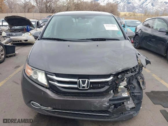 2015 Honda Odyssey Touring Elite with VIN 5FNRL5H94FB031342, listed as a IAAI auction lot 41112966 with NaN miles. Bid and sale history available at carsss.com. Image 12.
