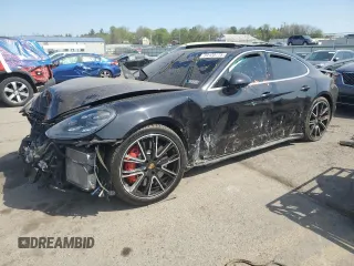 2018 Porsche Panamera Turbo with VIN WP0AF2A72JL141565, listed as a Copart auction lot 54120775 with Not provided miles and Salvage title. Bid and sale history available at DreamBid. Image 1.