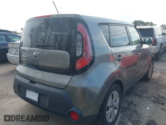 2014 Kia Soul with VIN KNDJN2A27E7010623, listed as a IAAI auction lot 41698067 with Not Provided miles. Bid and sale history available at carsss.com. Image 4.