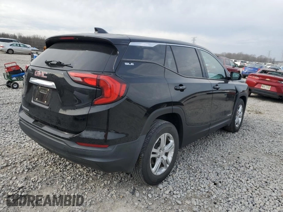 2019 GMC Terrain SLE with VIN 3GKALMEV1KL398112, listed as a Copart auction lot 47603035 with 77,132 mi miles and Salvage Title. Bid and sale history available at carsss.com. Image 3.
