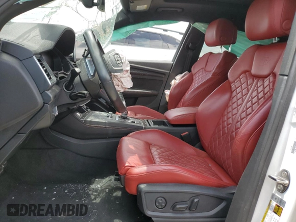 2018 Audi SQ5 Premium Plus with VIN WA1A4AFY9J2086730, listed as a Copart auction lot 57340094 with Not Provided miles and Non Repairable. Bid and sale history available at DreamBid. Image 7.