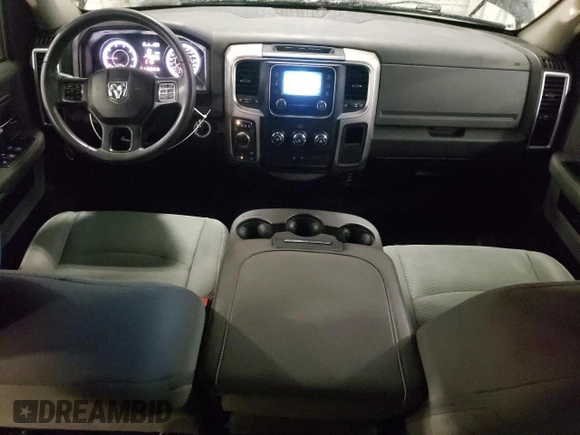 2018 Ram 1500 Big Horn with VIN 1C6RR7GG9JS307284, listed as a Copart auction lot 52587435 with 104,823 mi miles and Salvage title. Bid and sale history available at DreamBid. Image 8.