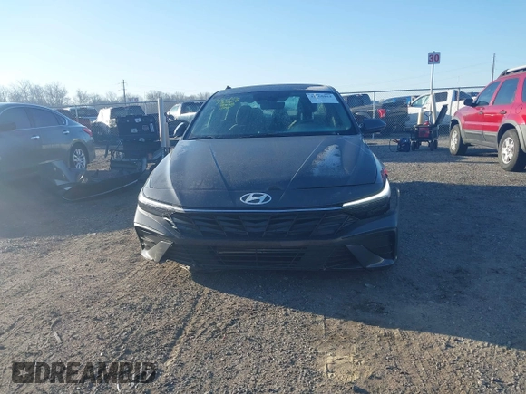 2024 Hyundai Elantra SEL with VIN KMHLM4DG4RU809745, listed as a IAAI auction lot 41768864 with 4,345 mi miles. Bid and sale history available at carsss.com. Image 13.