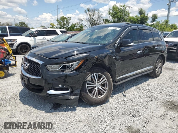 2019 Infiniti QX60 Luxe с VIN 5N1DL0MM8KC565664, выставлен на аукционе Copart как лот 62386445 с пробегом 97 989 миль миль и Чистый • Clean title. История ставок и продаж доступна на DreamBid. Изображение 1.