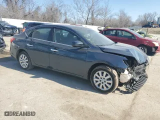 2017 Nissan Sentra SV with VIN 3N1AB7AP7HY277297, listed as a Copart auction lot 48396685 with 122,470 mi miles and Salvage Title. Bid and sale history available at carsss.com. Image 4.