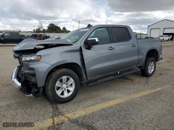 2019 Chevrolet Silverado 1500 LT with VIN 3GCUYDED8KG166021, listed as a Copart auction lot 51522155 with 29,196 mi miles and Salvage Title. Bid and sale history available at carsss.com. Image 1.
