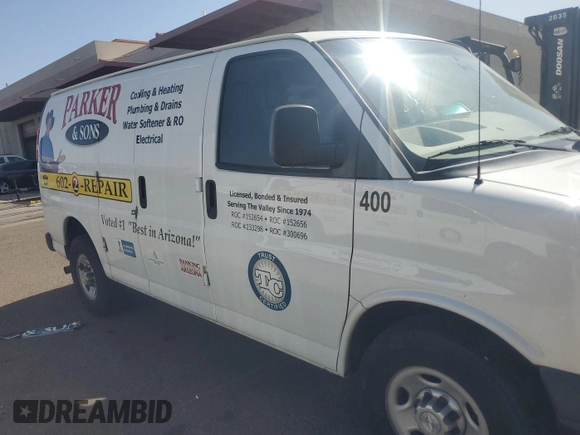 2017 Chevrolet Express Cargo with VIN 1GCWGAFF5H1313994, listed as a IAAI auction lot 42613462 with 163,743 mi miles and . Bid and sale history available at DreamBid. Image 6.