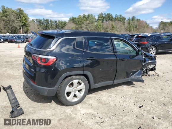 2019 Jeep Compass Latitude z VIN 3C4NJDBB5KT593286, wystawiony jako Copart lot #53249405 z przebiegiem 79 573 mil mil oraz Szkoda całkowita • Salvage title. Historia ofert i sprzedaży dostępna na DreamBid. Obrazek 3.