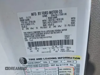 2014 Ford F-150 XL with VIN 1FTFW1ET4EFA15753, listed as a IAAI auction lot 41908571 with 161,901 mi miles. Bid and sale history available at carsss.com. Image 9.