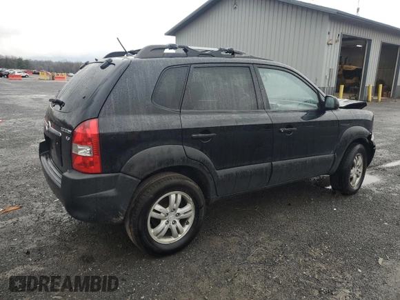 2008 Hyundai Tucson SE with VIN KM8JN72D98U848683, listed as a Copart auction lot 51710895 with 166,801 mi miles and Salvage Title. Bid and sale history available at carsss.com. Image 3.
