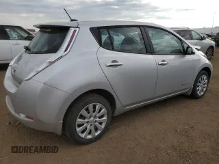 2016 Nissan LEAF S with VIN 1N4BZ0CP6GC313575, listed as a Copart auction lot 58181543 with 0 mi miles. Bid and sale history available at carsss.com. Image 3.