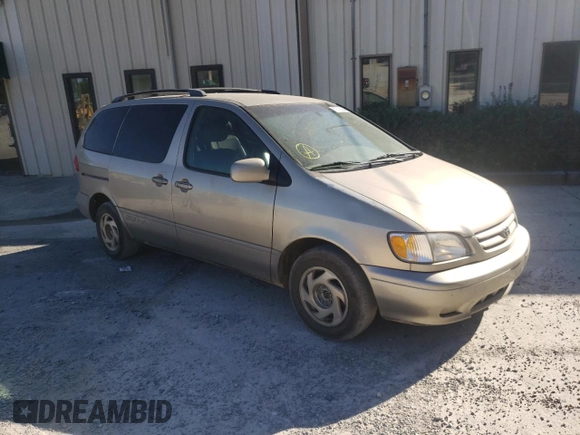 2001 Toyota Sienna LE with VIN 4T3ZF13C11U390198, listed as a Copart auction lot 76785094 with 200,803 mi miles and Salvage Title. Bid and sale history available at carsss.com. Image 4.